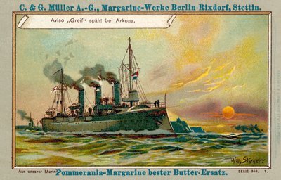 アルコナ（クロモリト）を偵察するドイツのアビソグライフ 作： Stoewer Willy